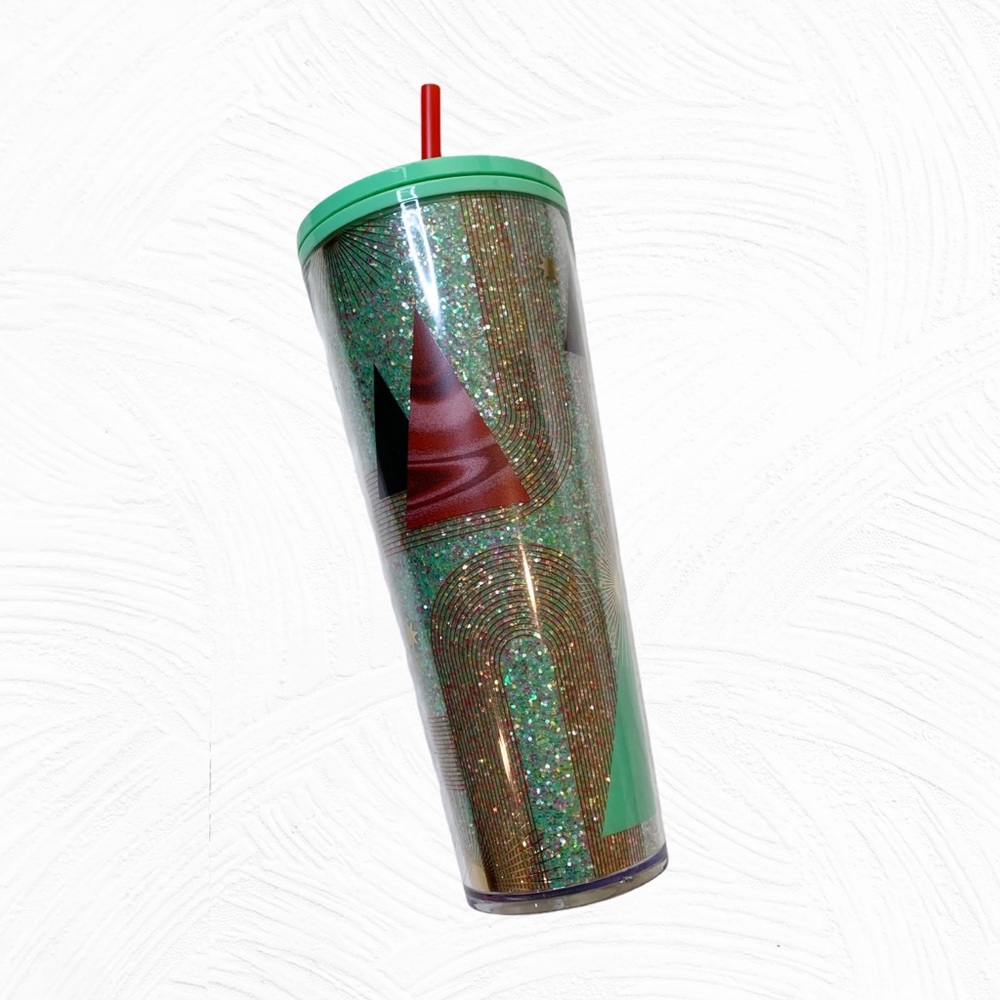 Starbucks Christmas 2020 glitter green tumbler